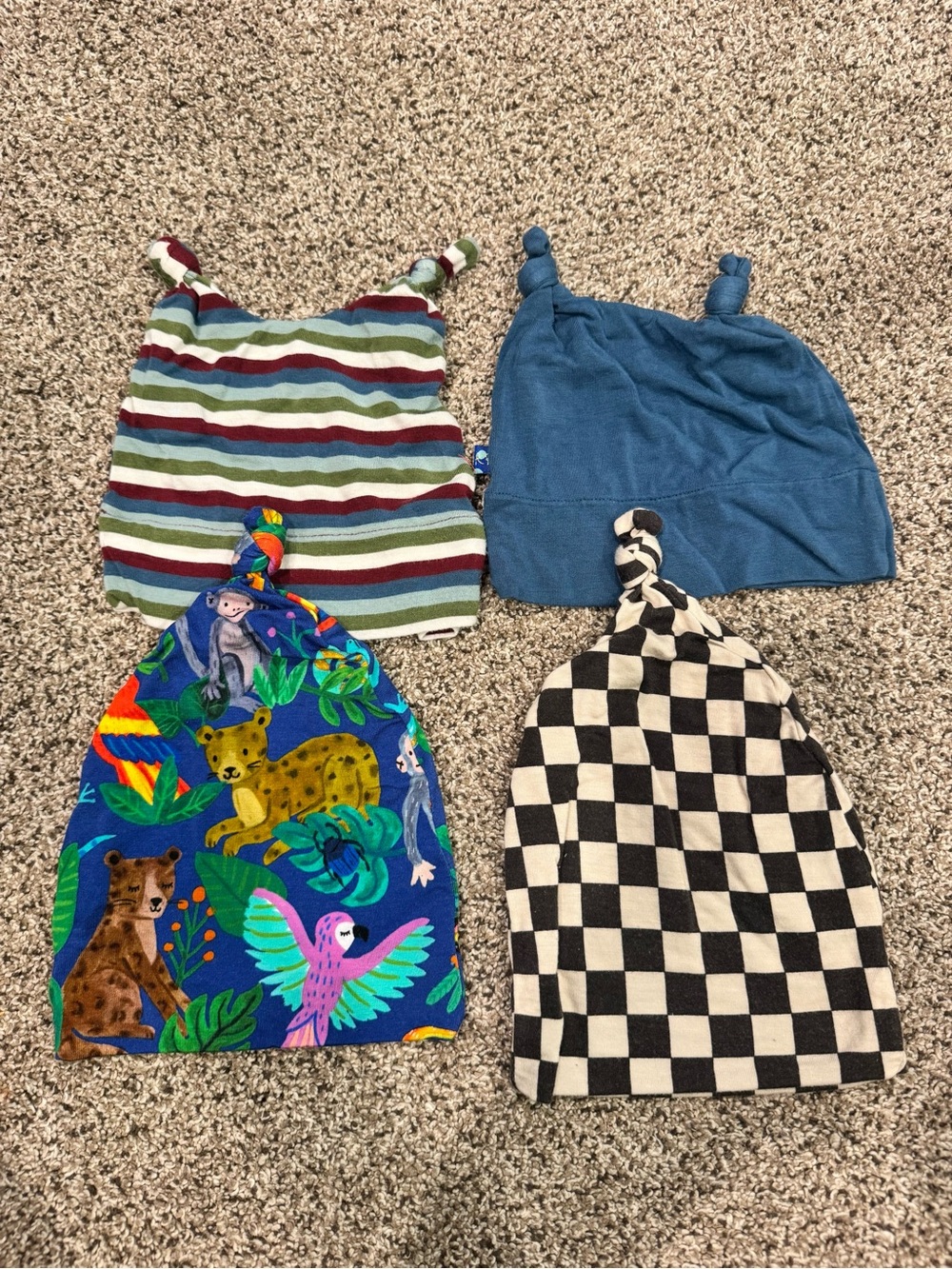 (3) Little Sleepies and (2) Kickee Bamboo Hat Bundle